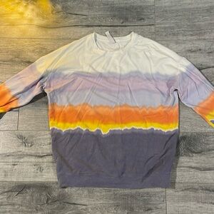 Athleta ombré sunset crewneck